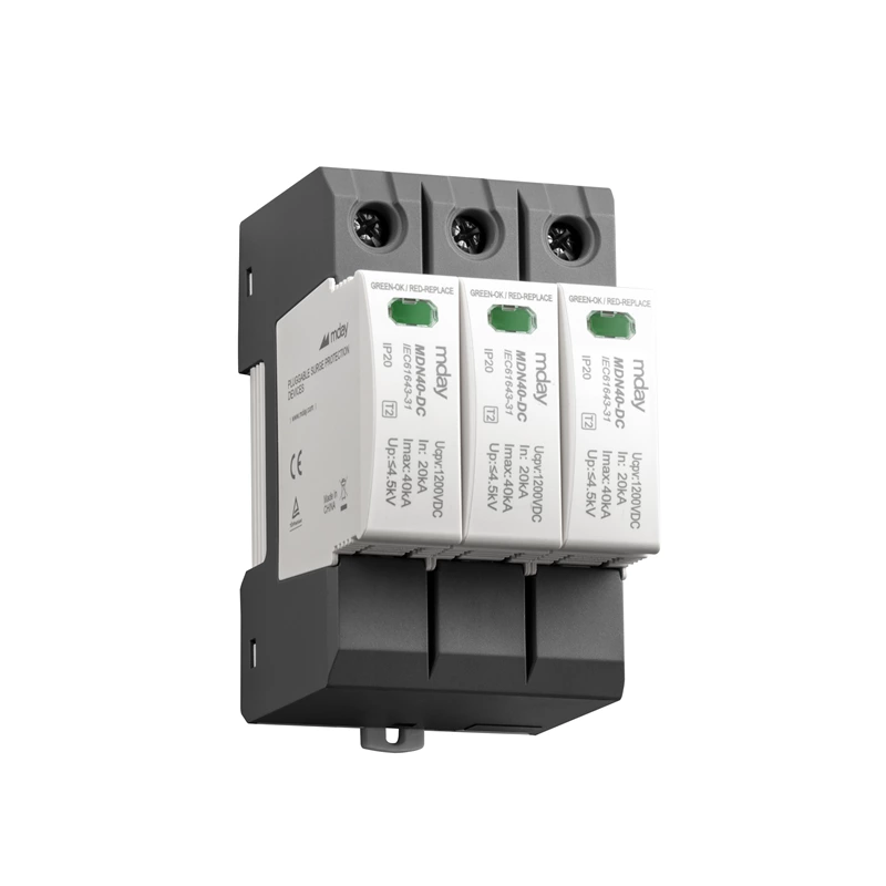 good surge protector 3 phase spd Type2 MDN40 DC 1000V 1200V 1500V
