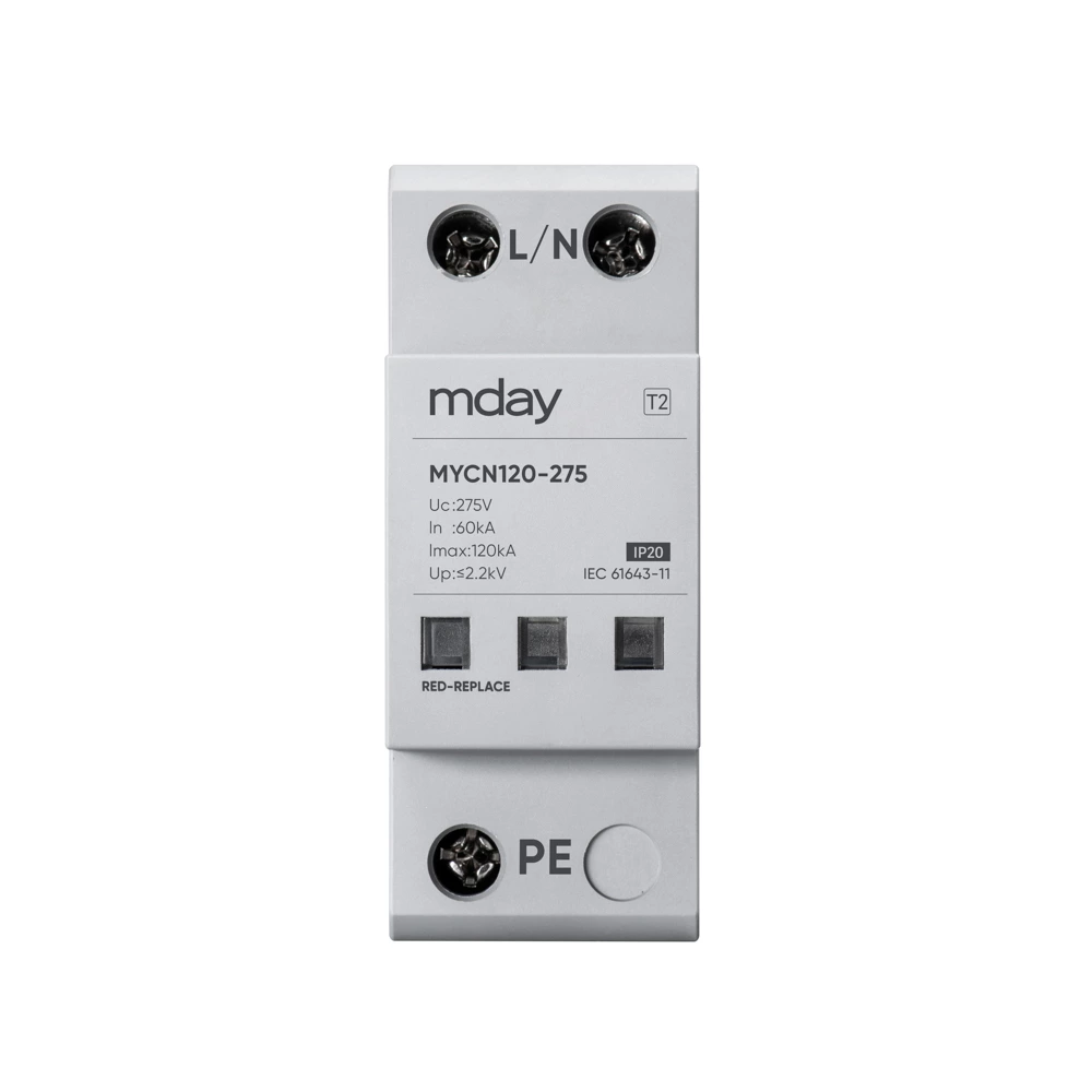 Type 2 High Voltage Protector 1p 8/20μs 60ka 120ka Top Surge Protector
