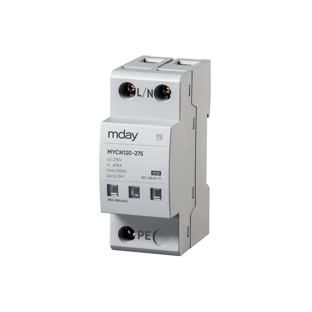 Type 2 High Voltage Protector 1p 8/20μs 60ka 120ka Top Surge Protector
