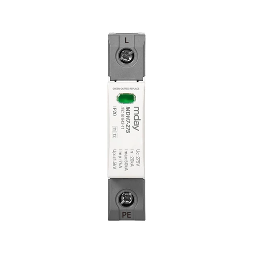T1 single phase surge protection device 385V 30KA 60KA surge arrester connection MDH7-AC 1P