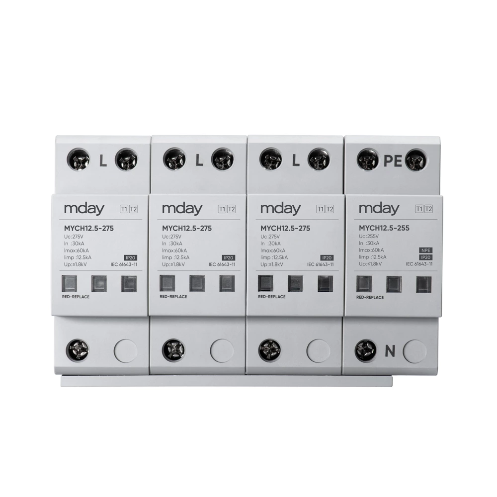 3p+npe Lmax60ka Three Phase Spike Protection Circuit 3 Phase Surge Protection Device
