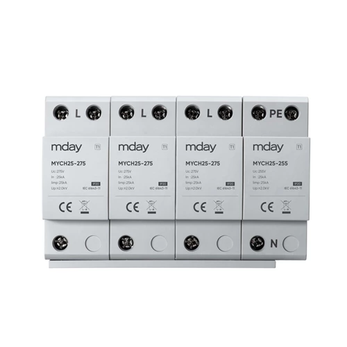 High Voltage Protection Device 440v 3p+npe Electrical Surge Protector White