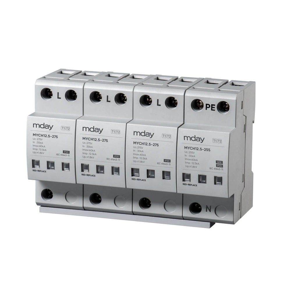 3p+npe Lmax60ka Three Phase Spike Protection Circuit 3 Phase Surge Protection Device
