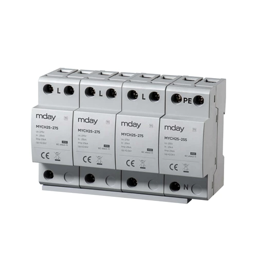 High Voltage Protection Device 440v 3p+npe Electrical Surge Protector White