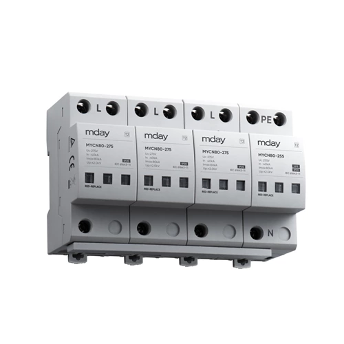 MYCN80 40/80ka 275v 385v 440v 3p+npe Ac Best Rated Surge Protector