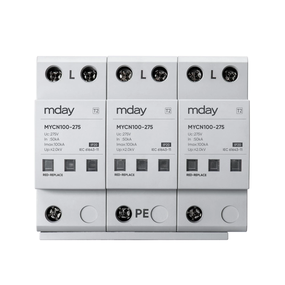 MYCN100 AC System 100ka 440v 3p Lightning Protector For Home