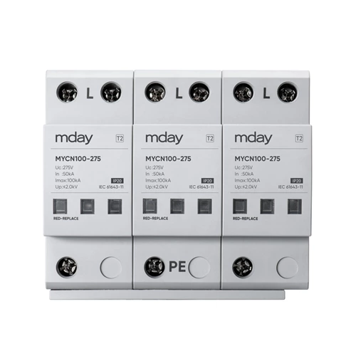 MYCN100 AC System 100ka 440v 3p Lightning Protector For Home