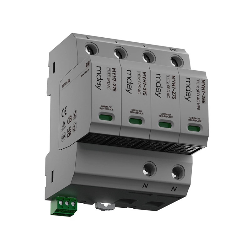 Type 1+2 50ka Power Surge Protective Device Spd AC Best Whole House Surge Protector