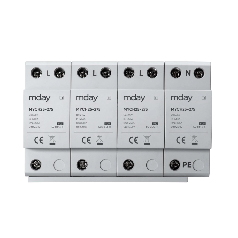 Arrester 3 Phase 4p 275v T1 25ka Commercial Electric Surge Protector