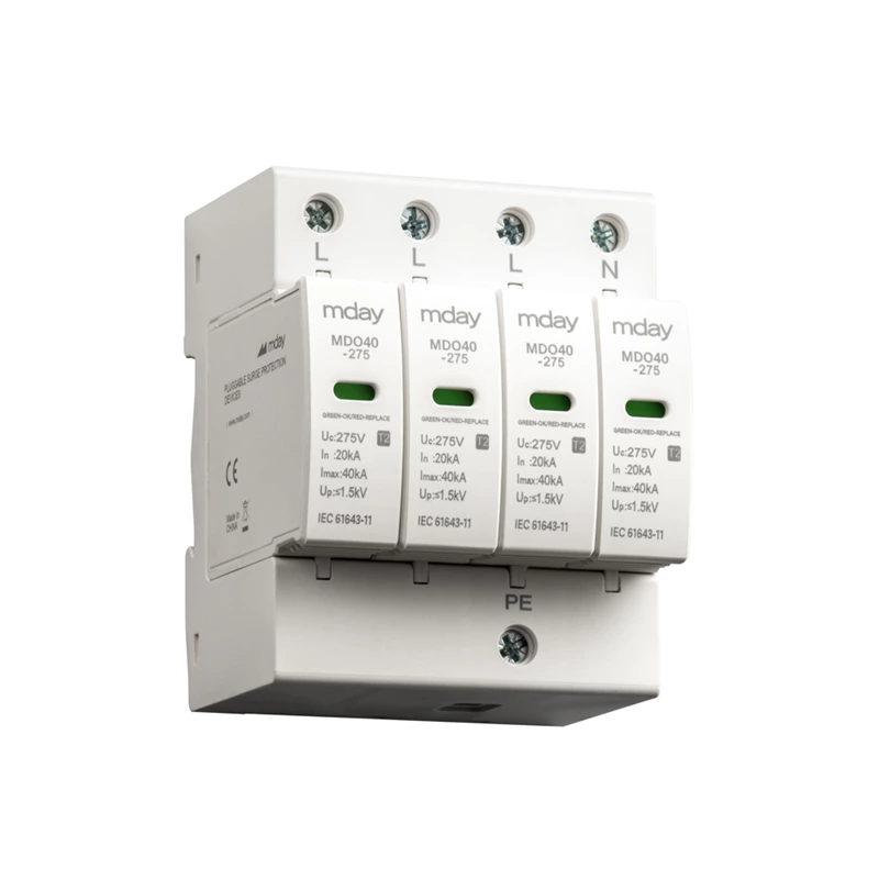 4 Pole Surge Protector With Cable Protection Type 2 275v-440v Best Home Surge Protector