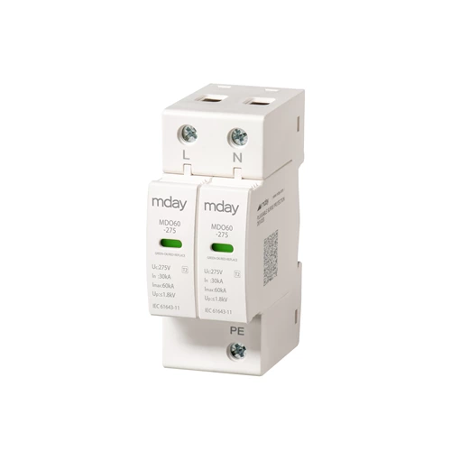 275v 20ka Surge Protection Device Type 1 2 Three Phase Surge Arrester Wall Plug Surge Protector