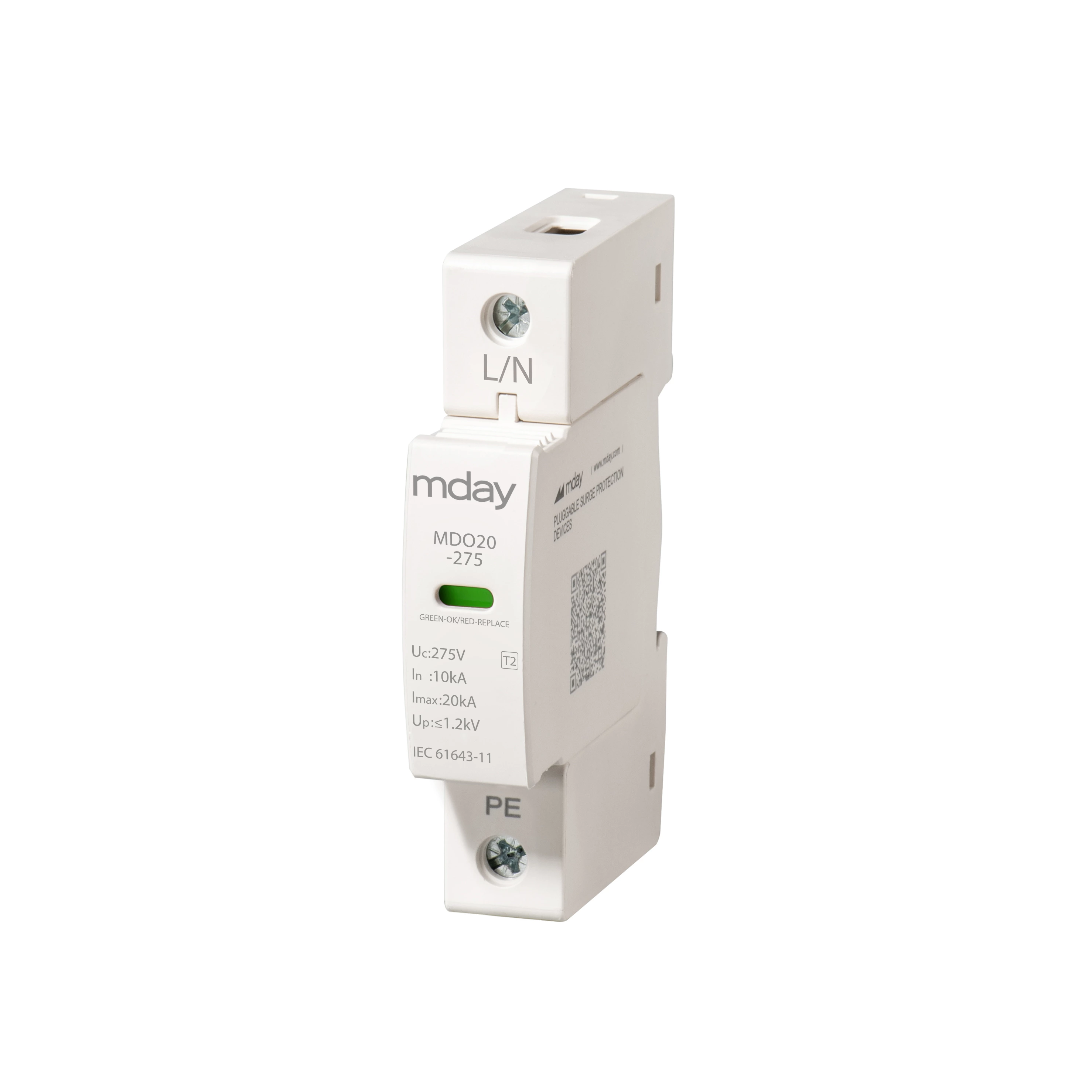 Type 2+3 Ac SPD 275V Spd Electrical Device Best Power Surge Protector For Computer
