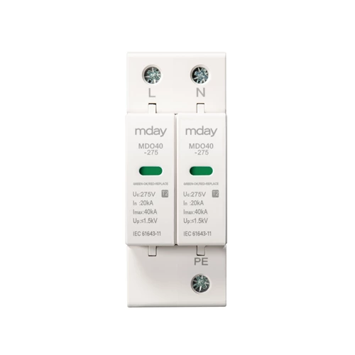 275v 20ka Surge Protection Device Type 1 2 Three Phase Surge Arrester Wall Plug Surge Protector