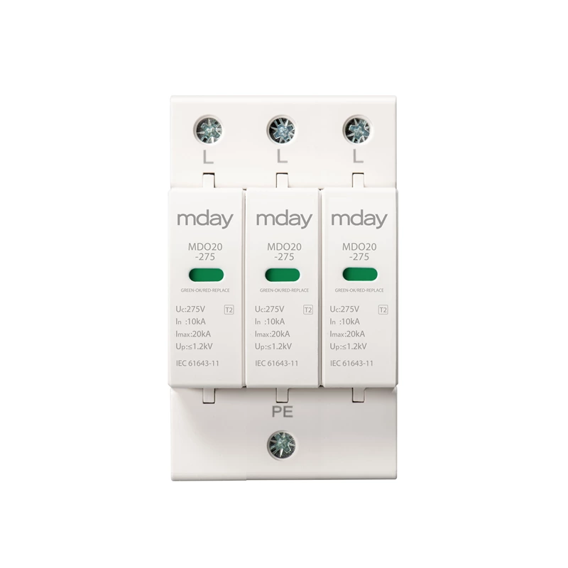MON20-Ac 3p Power Outlet Surge Protector Ac Spd 3 Phase 1p 2p 3p 4p Type 2+3