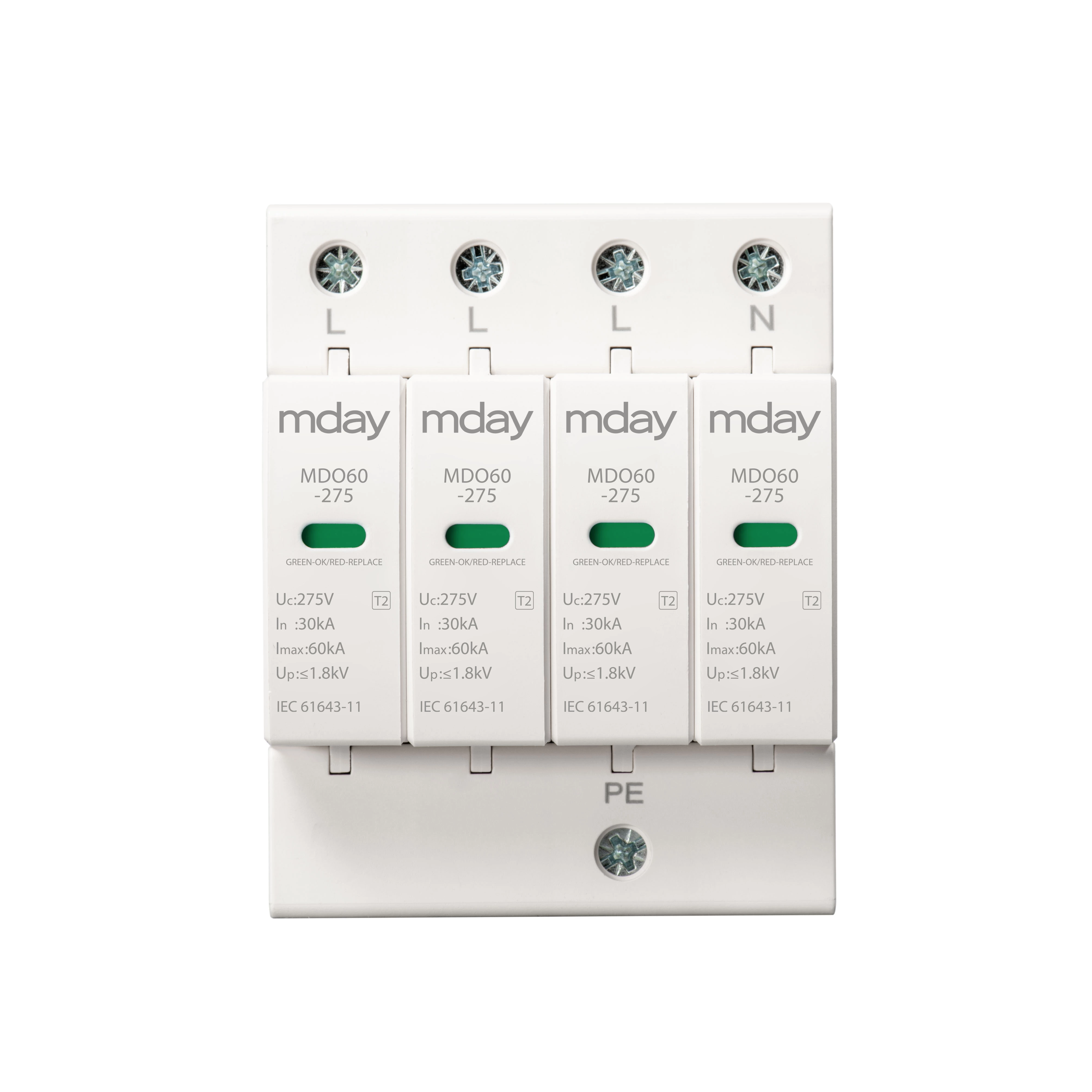 1p 2p 3p 4p 120v 275v 385v 440v T1+t2 Ac Surge Protective Device Whole Home Surge Protector Cost