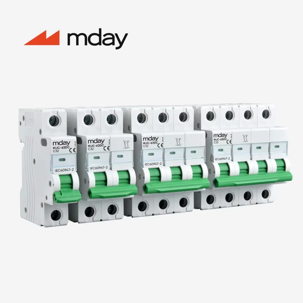 Mday DC MCB Leistungs schalter 32A 2p 500V Leistungs schalter 1-63A MCB
