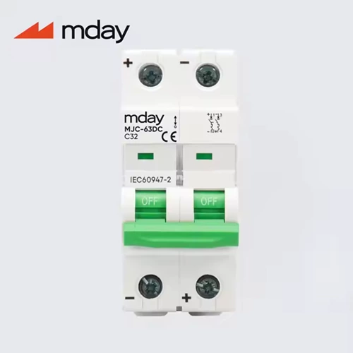 Mday DC MCB Leistungs schalter 32A 2p 500V Leistungs schalter 1-63A MCB