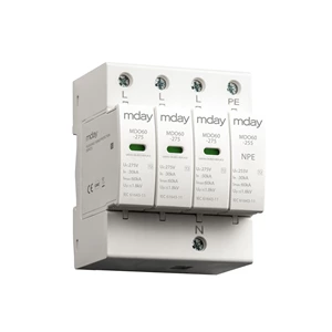 T3 3p+npe Surge Arrester Type 2+3 Surge Protection Device Module 275v Solar Energy Systems 30kA 60kA