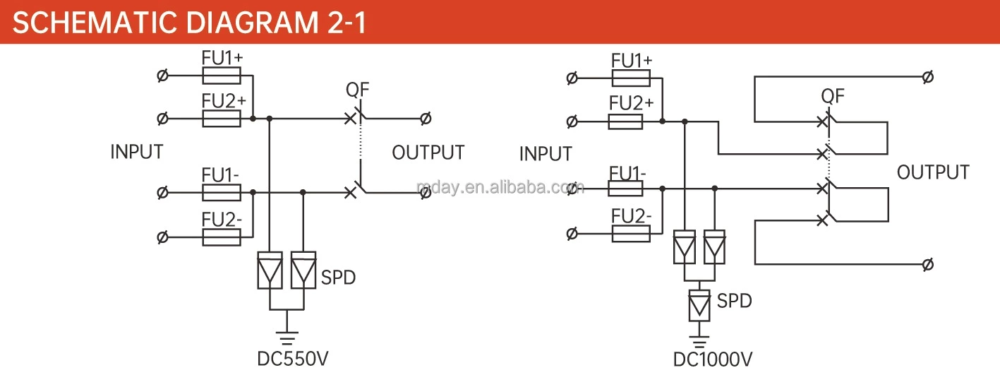 600V/1000V 2 input 1output