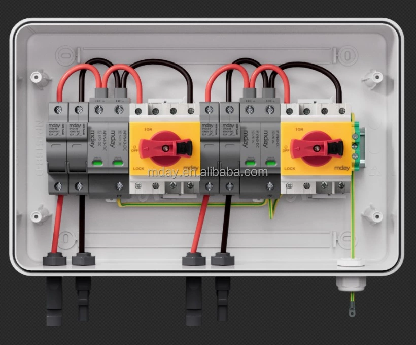 Mday 1000V 2 input 2 Output with 2p 1000V spd Waterproof PV DC Combiner Box