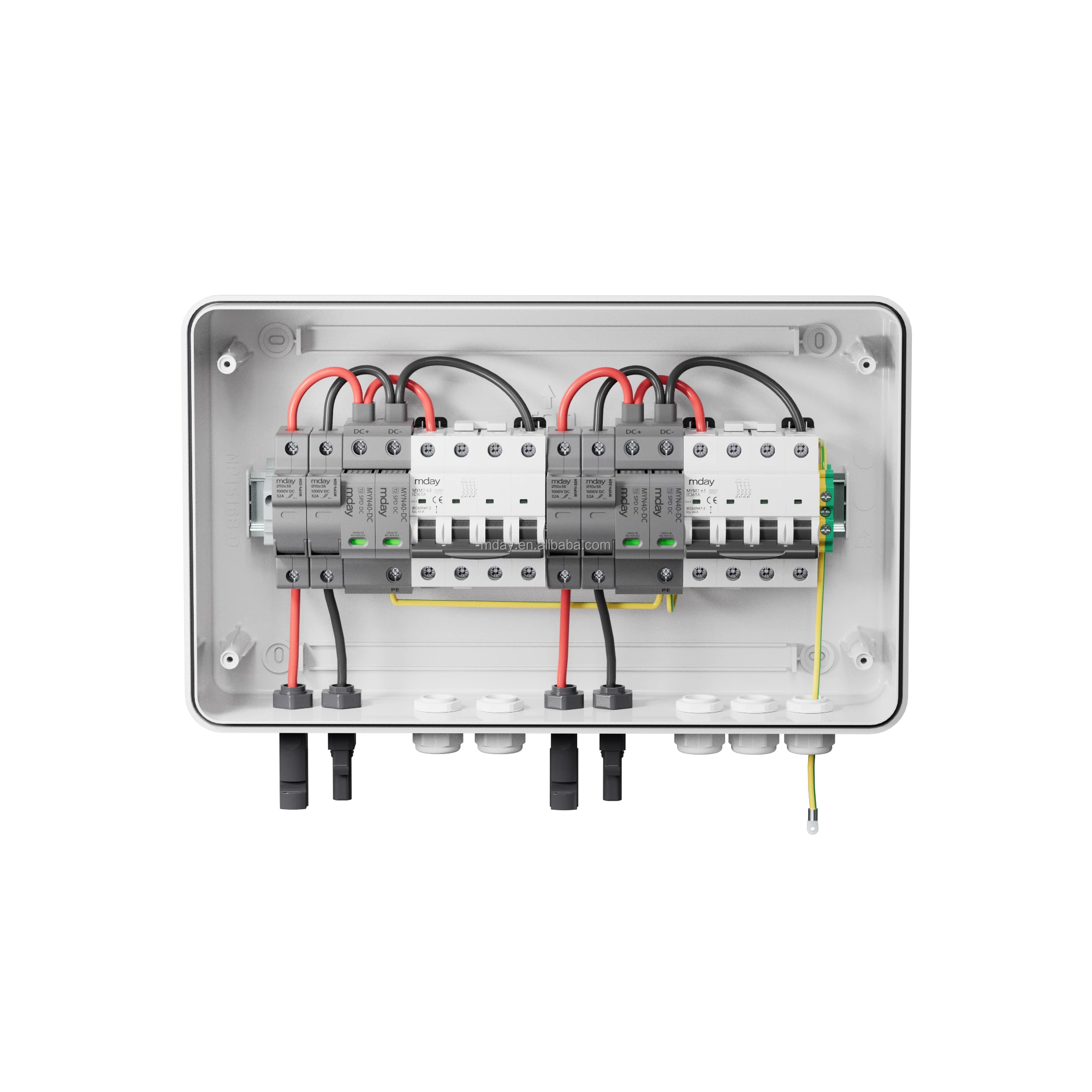 Mday 1000V 2 input 2 Output with 2p 1000V spd Waterproof PV DC Combiner Box