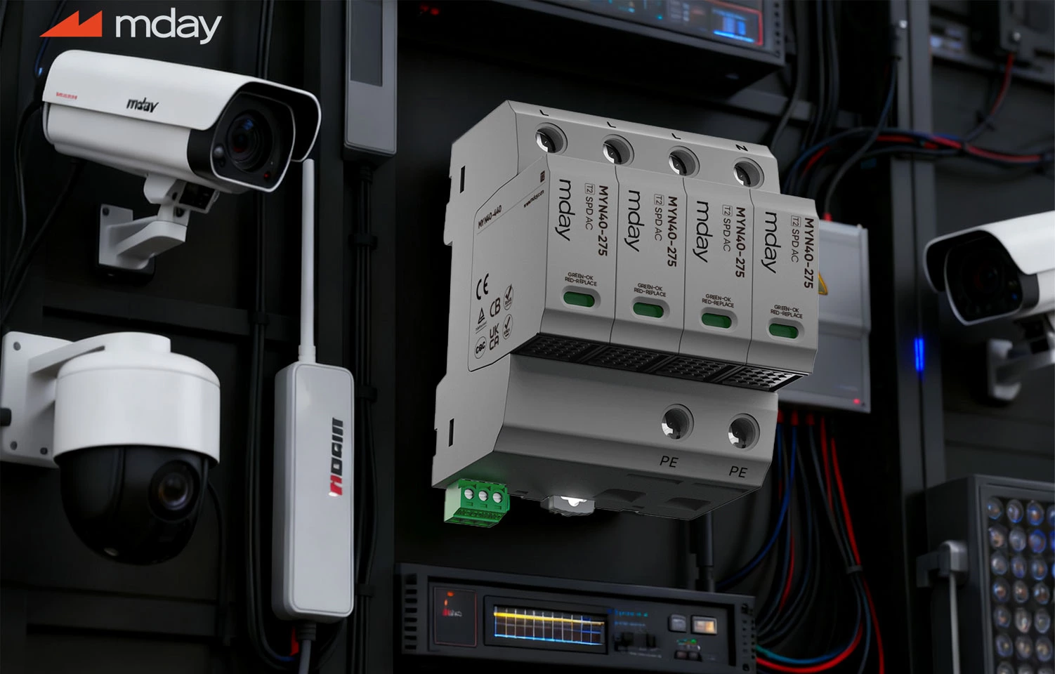 Recommendations for the selection and installation of surge protectors in security monitoring equipment