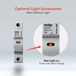 High-Speed 1000V 10*38 DC Fuse Holder 1A-32A 33KA Breaking Capacity IEC Certified