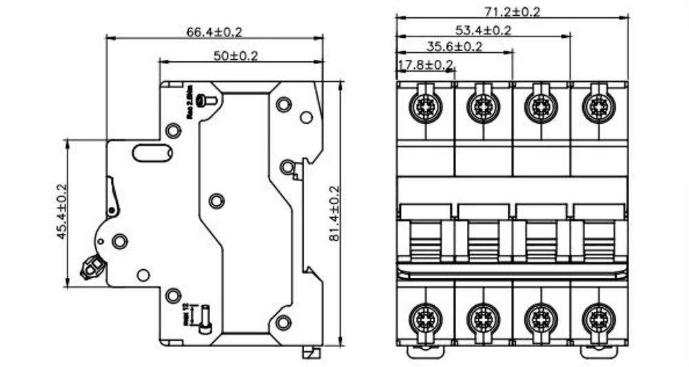 Mday AC Miniature Circuit Breakers 220V 400V Mcb 20a 32a 40a 63a Power Distribution Equipment