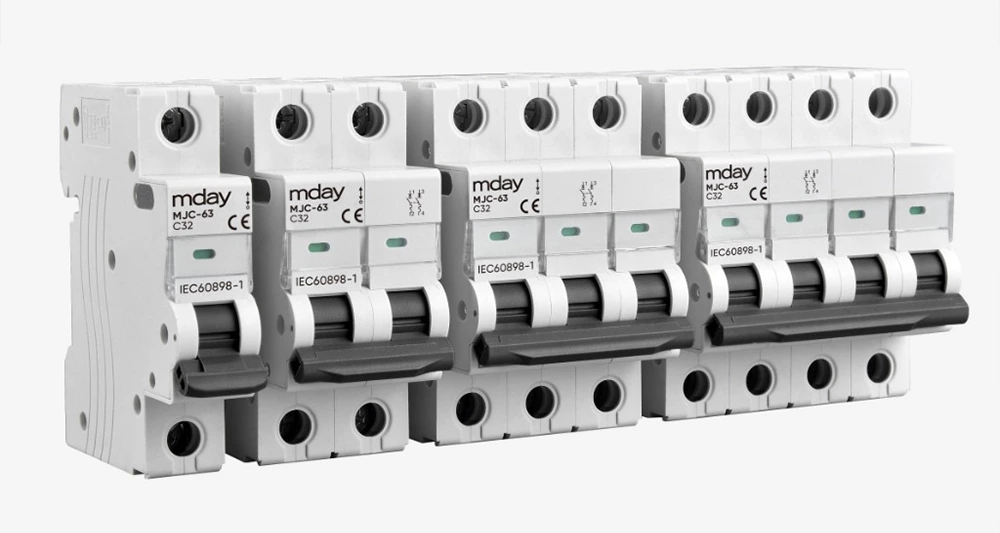 Mday AC Miniature Circuit Breakers 220V 400V Mcb 20a 32a 40a 63a Power Distribution Equipment