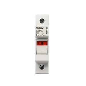 Mday MDPV-32X 32A 10x38mm Solar PV System Fuse Base With Light 1000V DC Fuse Holder for DC Combiner Box