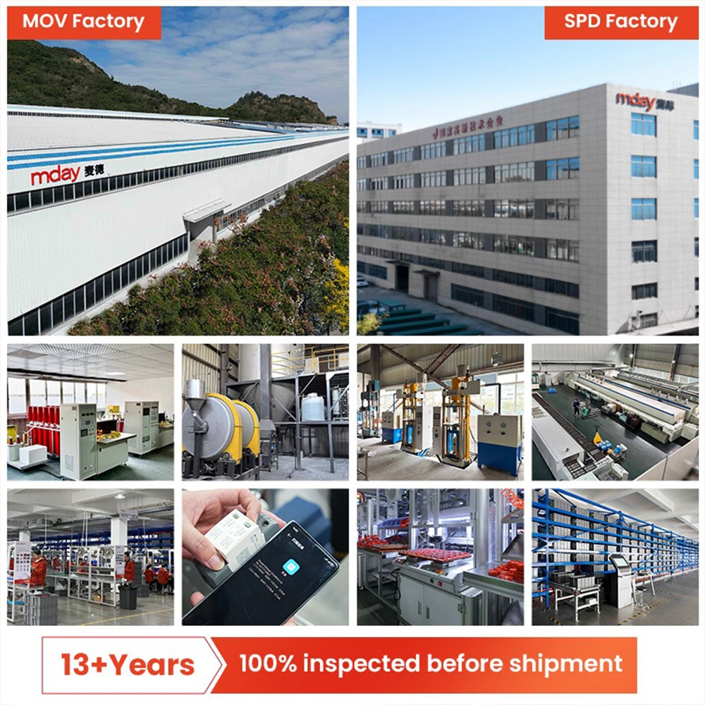 Mday T2 MDN40 1000V 2P DC Solar SPD Surge Protector 20KA 40KA Lightning Protection Solar System