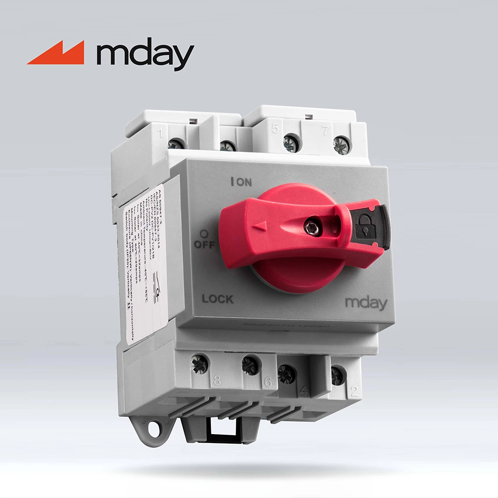 Mday High Quality Dc Circuit Breaker 2P 1-63A MCB Solar Miniature Circuit Breaker